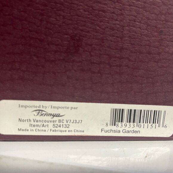 Benaya Fuchsia Garden Coffee Mug and Dessert Plate set (4 sets available) - Picture 8 of 8